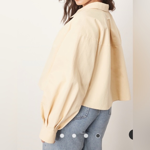 ARRANGE Curve Women’s structured boxy shirt in buttermilk Size 18 New - Picture 16 of 16